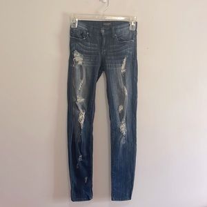 Judy Blue skinny fit distressed denim jeans size 25